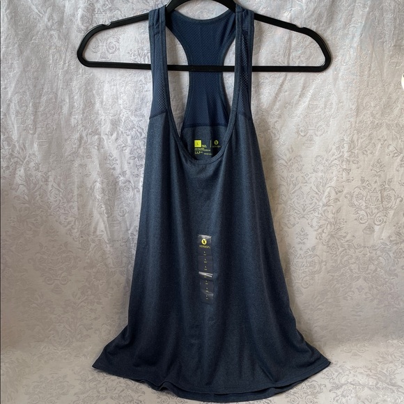 Xersion Tops - NWT Xersion Navy Racerback Tank Top.  Size large.  100% polyester.